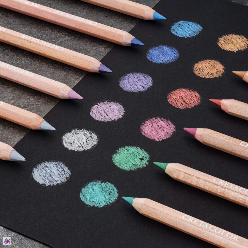Cretacolor Metallic & Black Drawing Set, 14 pcs.