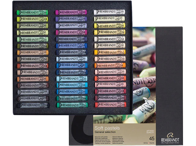Rembrandt Soft Pastel Set General Selection, 45 whole pastels