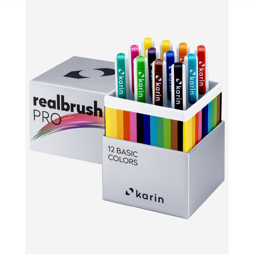 Karin Realbrush PRO Basic Markers Set | 12 colors