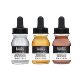 Liquitex Professional Acrylic Ink Iridescents Set, 3x30 ml