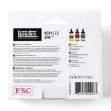 Liquitex Professional Acrylic Ink Essentials Set, 3x30 ml