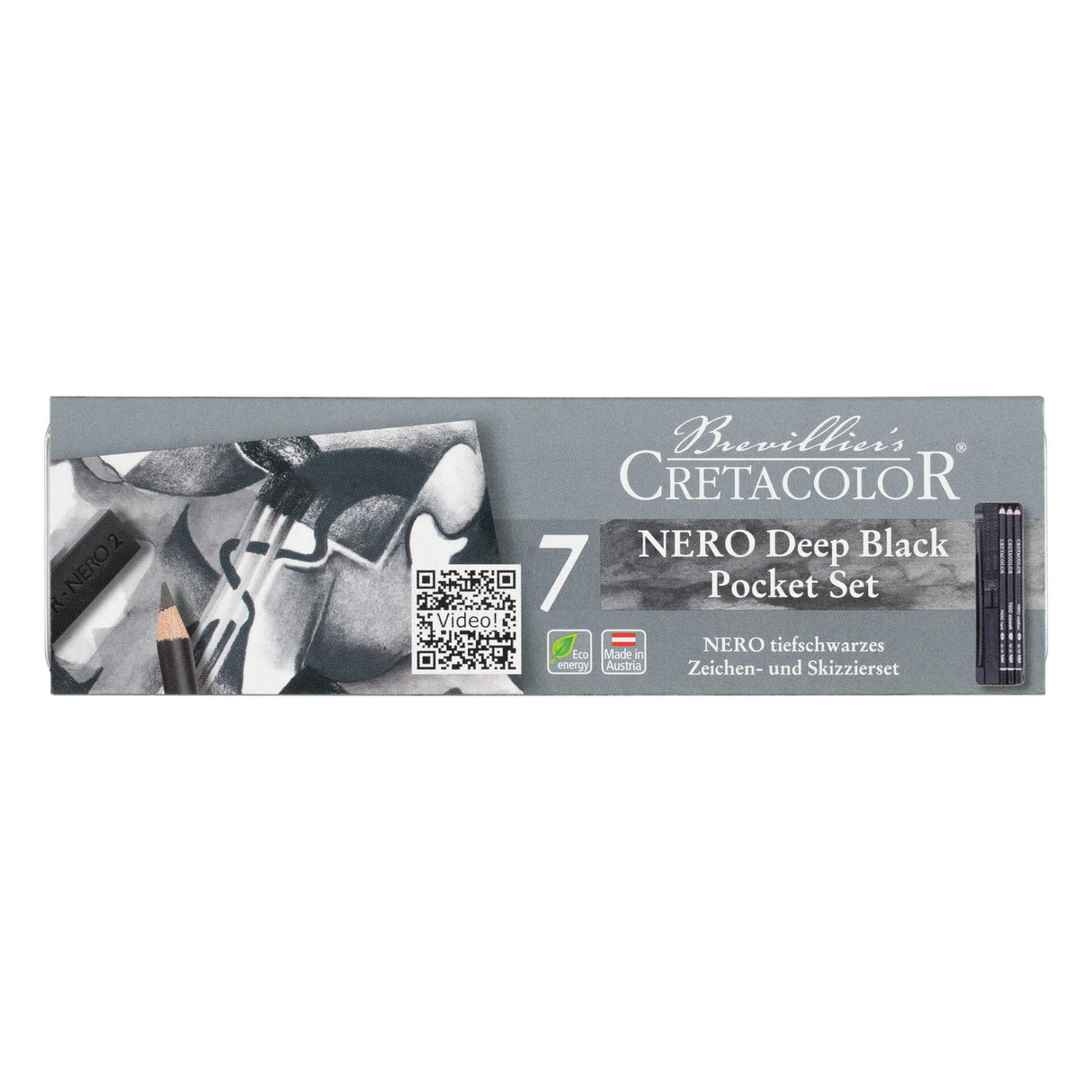 Cretacolor Nero Pencils Pocket Set, 7 pcs.