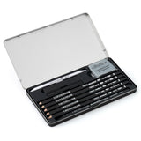 Cretacolor Deep Black Drawing and Sketching Set, 10 pcs.