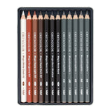 Cretacolor The X-Sketch MEGA Pencils Drawing Set, 12 pcs.