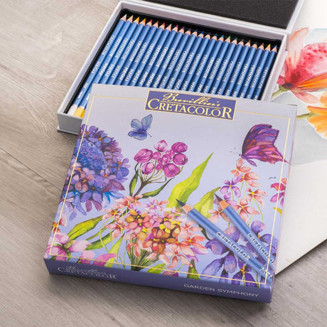 Cretacolor Garden Symphony watercolour pencil set, 24 pcs
