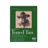 Strathmore Toned Tan 400 Series Paper Wire Bound Pad, 118 gsm