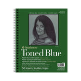 Strathmore Toned Blue 400 Series Paper Wire Bound Pad, 118 gsm