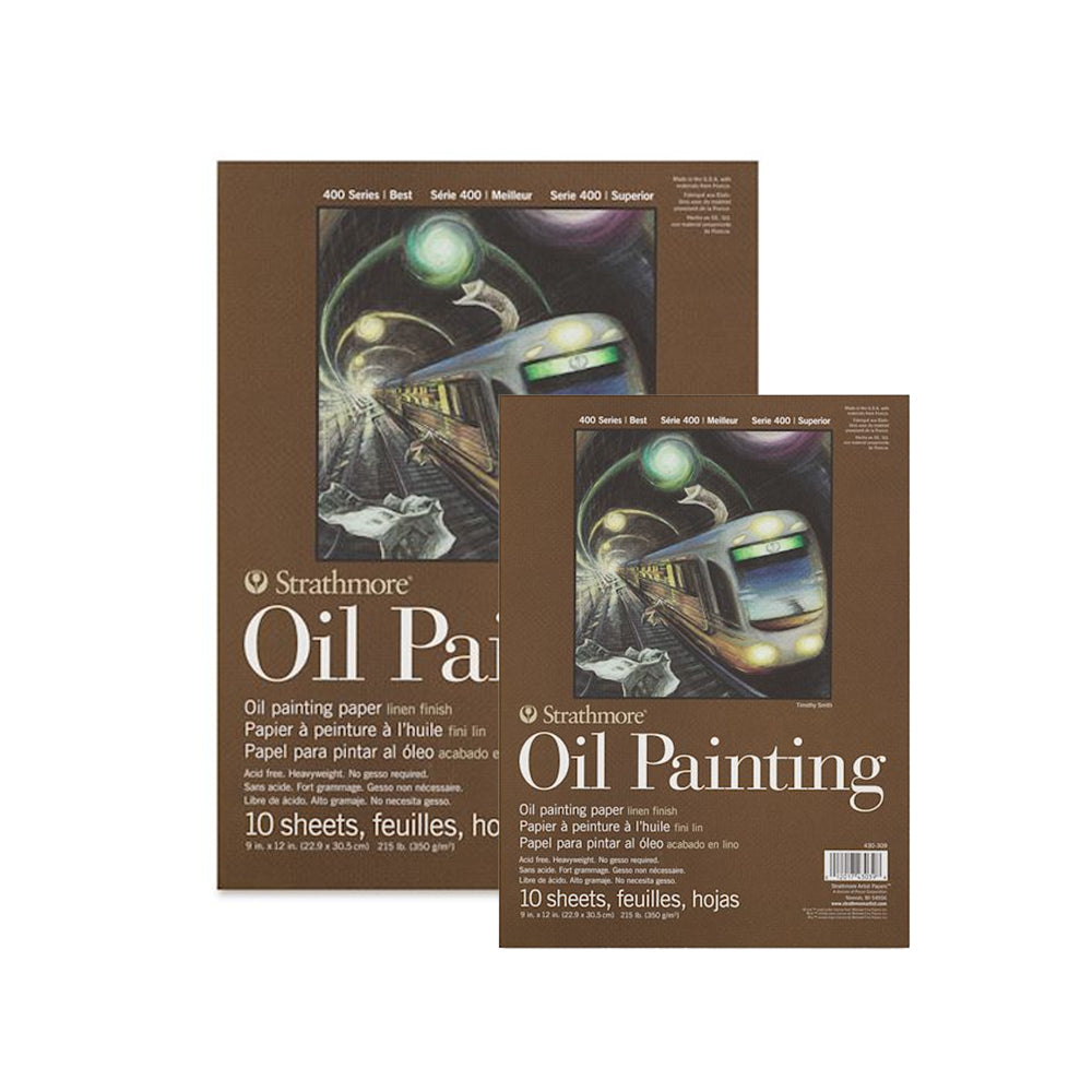 Strathmore Oil Painting 400 Series Oil Painting Paper Pad, 350 gsm, 10 sheets