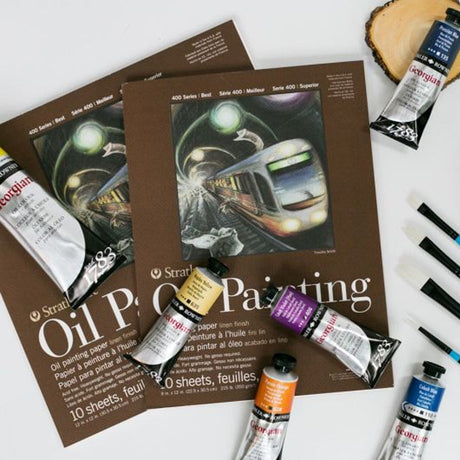 Strathmore Oil Painting 400 Series Oil Painting Paper Pad, 350 gsm, 10 sheets