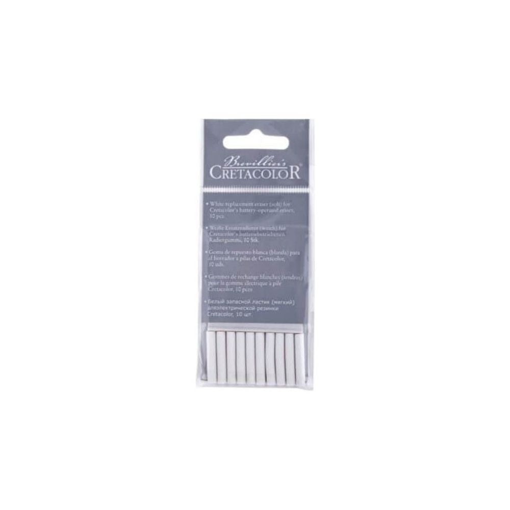 Cretacolor Electric Eraser Refills, 10 pcs.