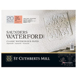 Saunders Waterford Watercolour Paper Block, 20 Sheets, 300 gsm