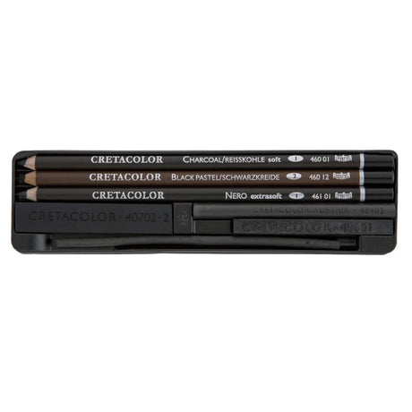 Cretacolor Charcoal Pocket Set, 8 pcs.