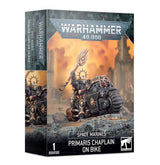 Warhammer 40,000  Space Marines: Chaplain on Bike Miniature Set