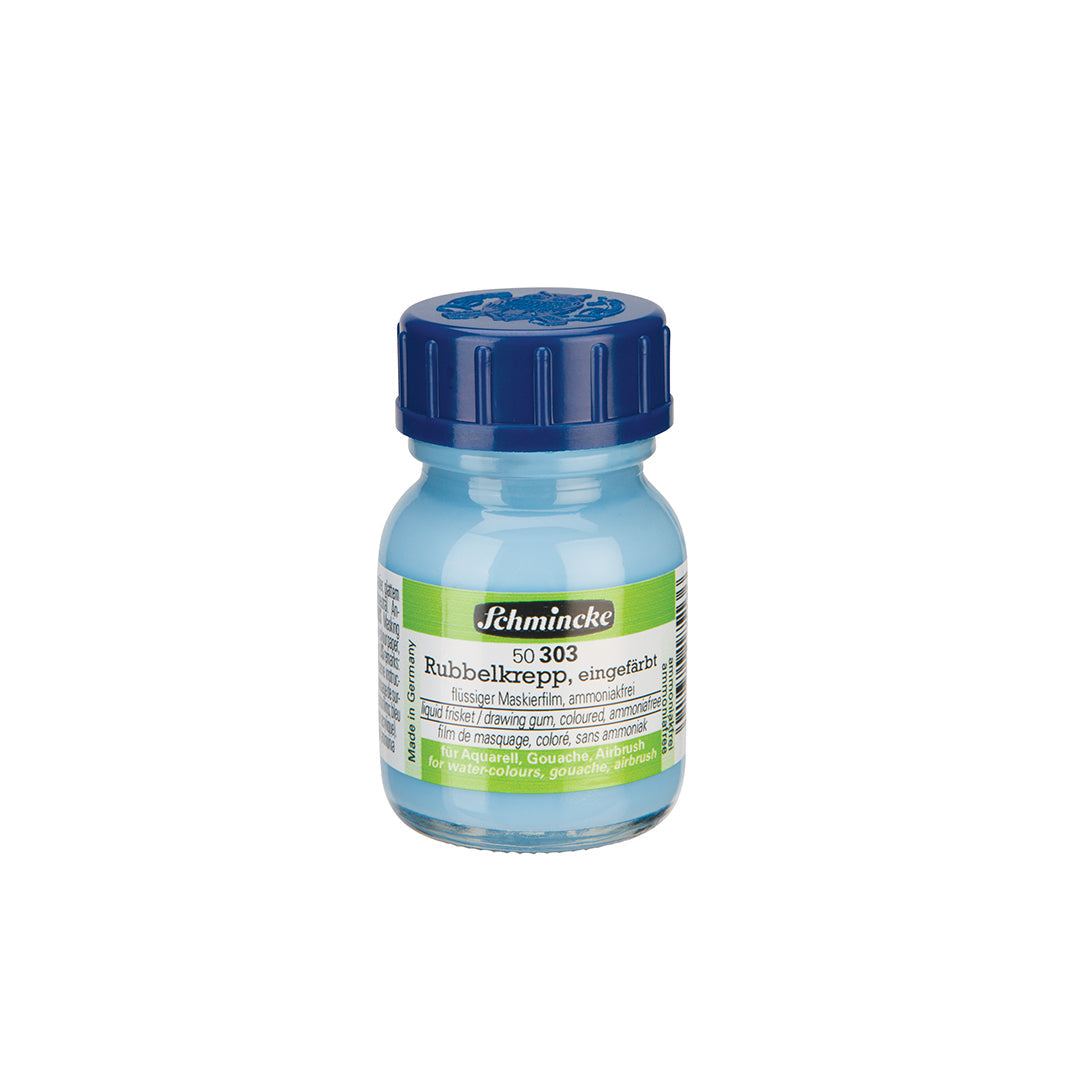 Schmincke Liquid Frisket Drawing Gum, Blue Colour