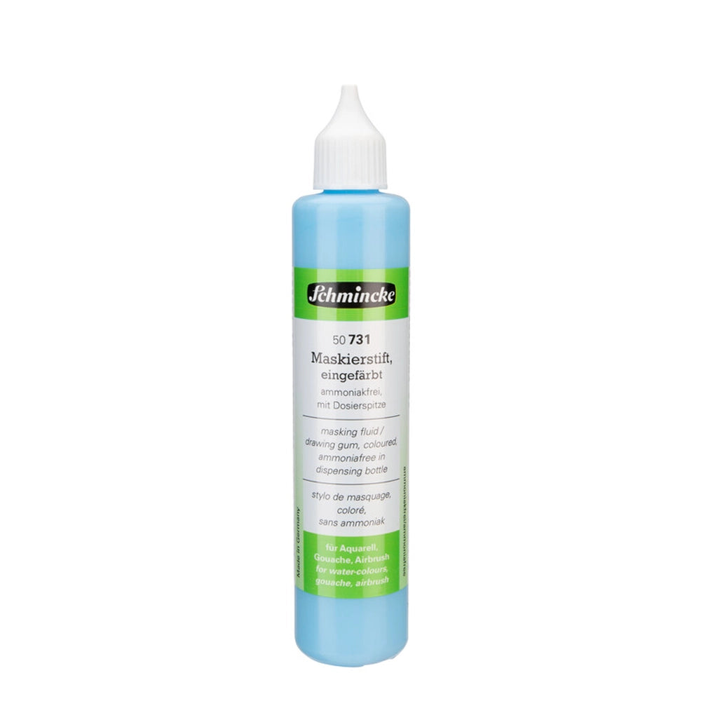 Schmincke Masking Fluid - Drawing Gum, Blue Colour