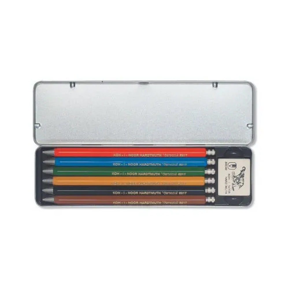 Koh-I-Noor Mechanical Colored Pencils Set, 6 pcs.