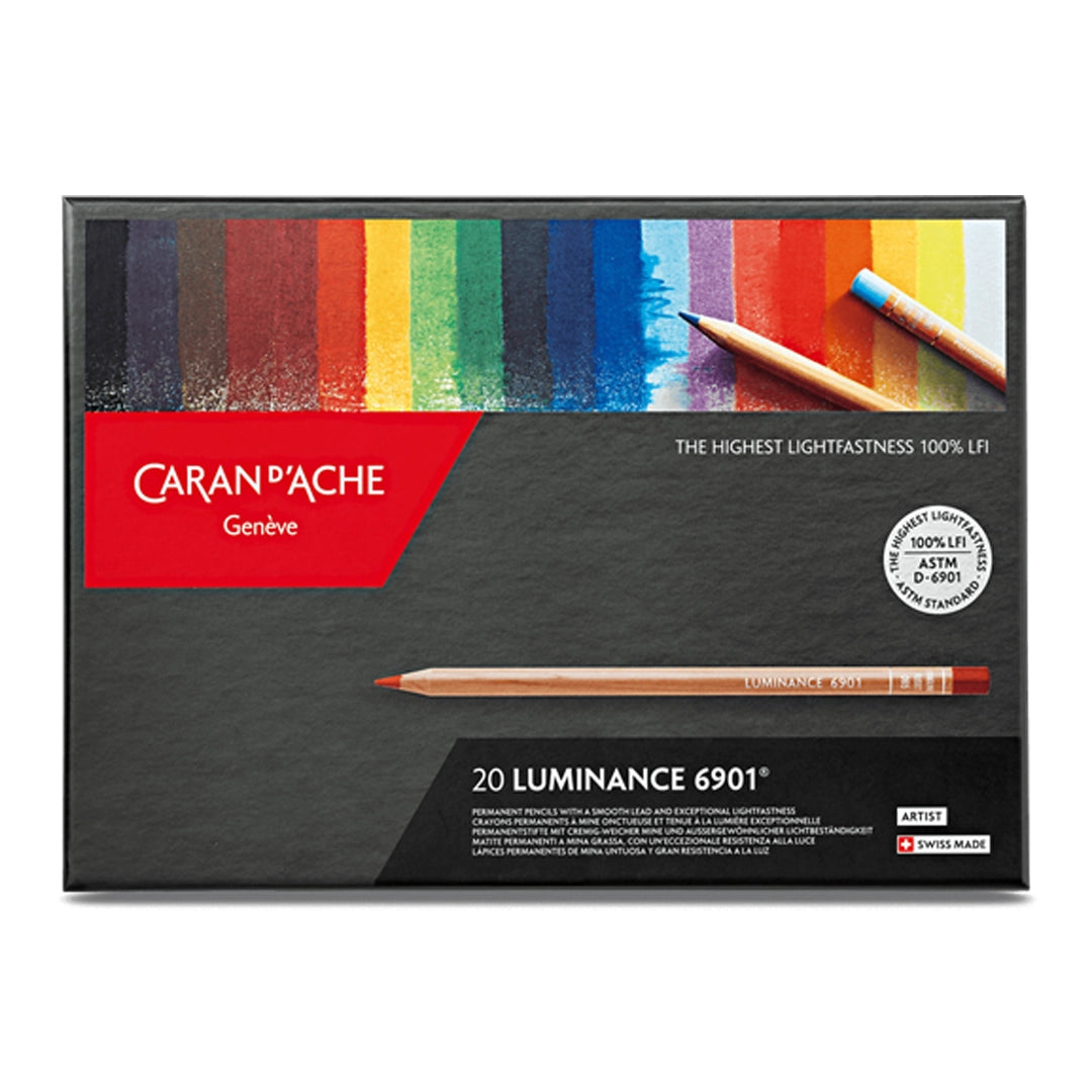 Caran d'Ache LUMINANCE Colored Pencils Set of 20