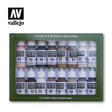 Vallejo Model Color Equestrian Colors Acrylic Paint Set, 16x17 ml