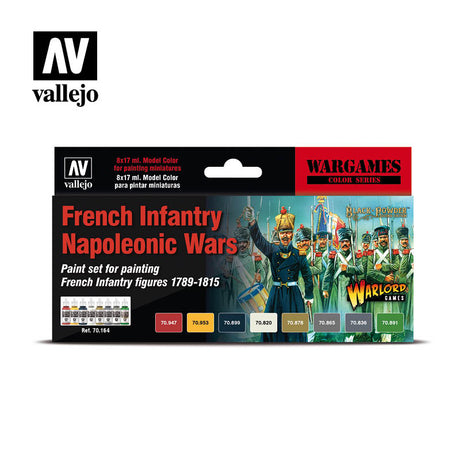 Vallejo French Infantry Napoleonic Wars Acrylic Paint Set, 8x17 ml