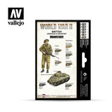 Vallejo WWII British Armour & Infantry Paint Set, 6x17 ml