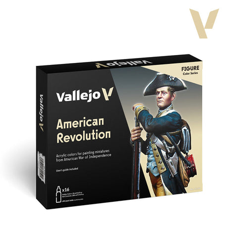 Vallejo Model Color American Revolution Acrylic Paint Set, 16x18 ml