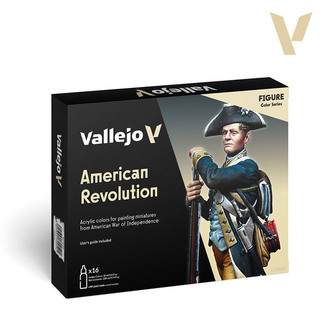 Vallejo Model Color American Revolution Acrylic Paint Set, 16x18 ml