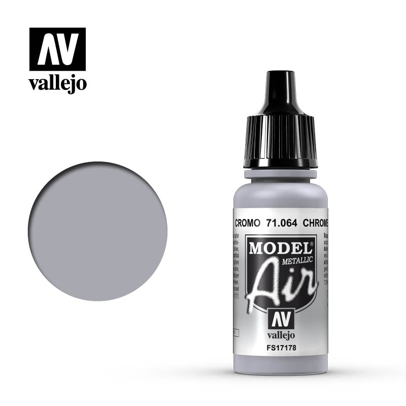 Vallejo Model Air Metallic Paint, 17 ml