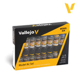 Vallejo WWII USAAF Aircraft Model Air Acrylic Paint Set, 16x17 ml