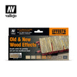 Vallejo Old & New Wood Effects Model Air Paint Set, 8x17 ml