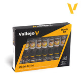 Vallejo German/Allied WWII Model Air Acrylic Paint Set, 16x17 ml
