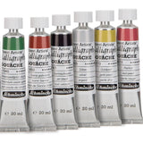 Schmincke Calligraphy Gouache in Tubes, in a Wooden Box, 12x20 ml