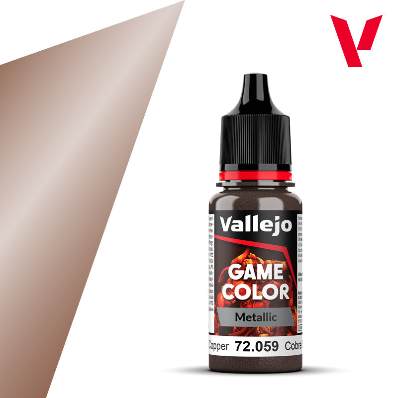 Vallejo Game Color Metallic Paint, 18 ml