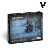 Vallejo Color Dark Future Paint Set, 12x18 ml + 1 miniature