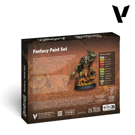 Vallejo Fantasy Paint Set, 12x18 ml + 1 miniature