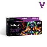 Vallejo Game Color Fluorescent Color Set, 8x18 ml
