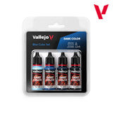 Vallejo Game Color Blue Color Acrylic Paint Set, 4x18 ml