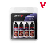 Vallejo Game Color Purple Color Acrylic Paint Set, 4x18 ml