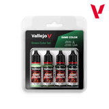 Vallejo Game Color Green Color Acrylic Paint Set, 4x18 ml