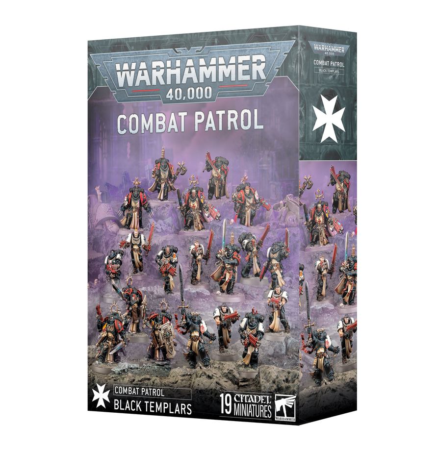 Warhammer 40,000 Combat Patrol: Black Templars Miniature Set