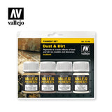 Vallejo Dust & Dirt Pigment Set, 4x35 ml