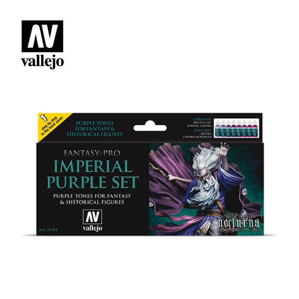 Vallejo Imperial Purple Acrylic Paint Set, 8x17 ml