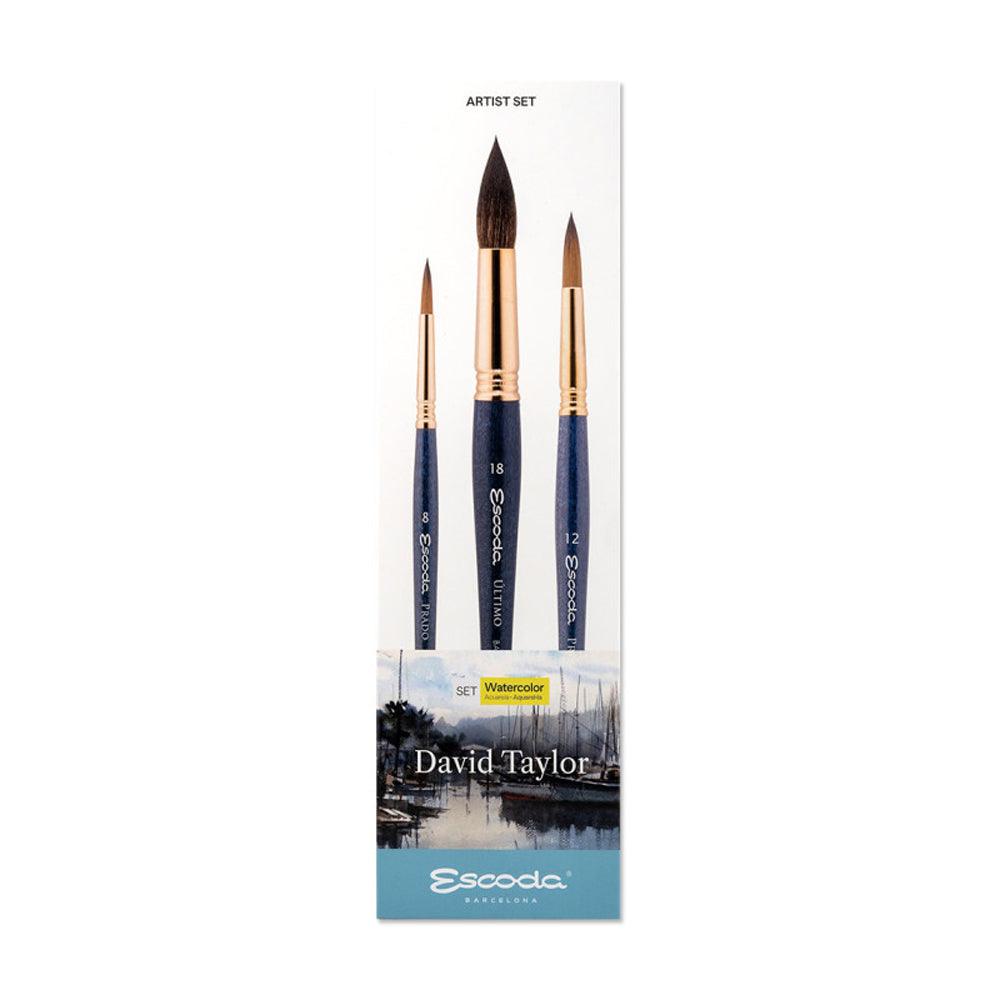 Escoda Signature Brush Set - David Taylor 1, Set of 3