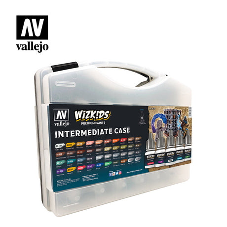 Vallejo WizKids Intermediate Case Acrylic Paint Set, 40x8 ml