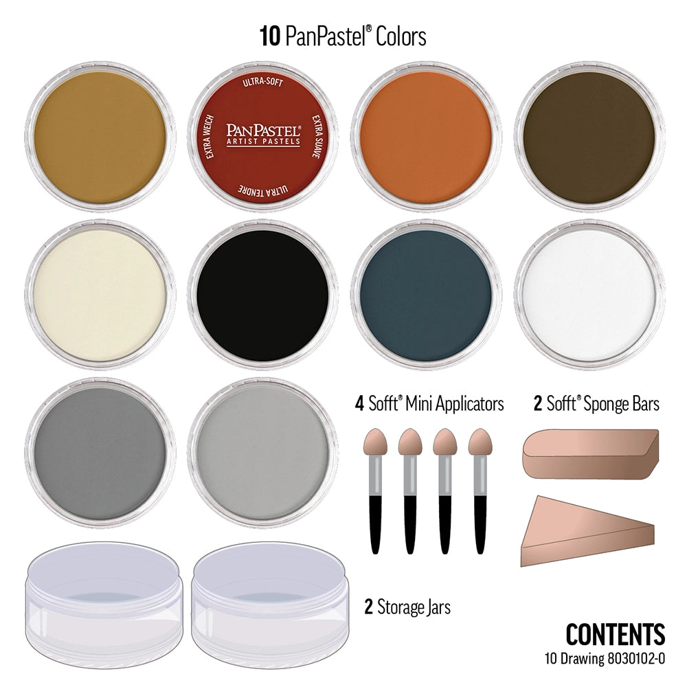 PanPastel Drawing Set, 10 pcs.