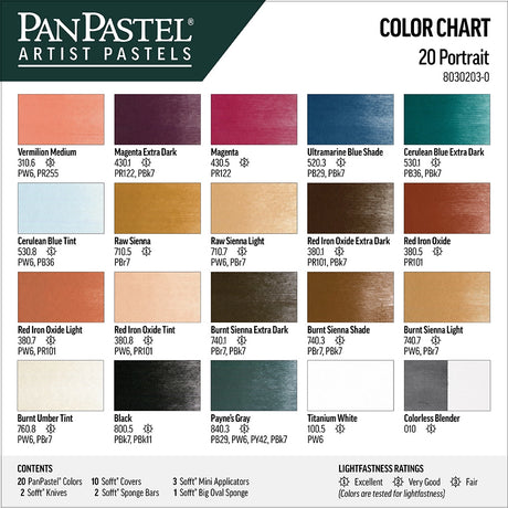 PanPastel Portrait Set, 20 pcs.