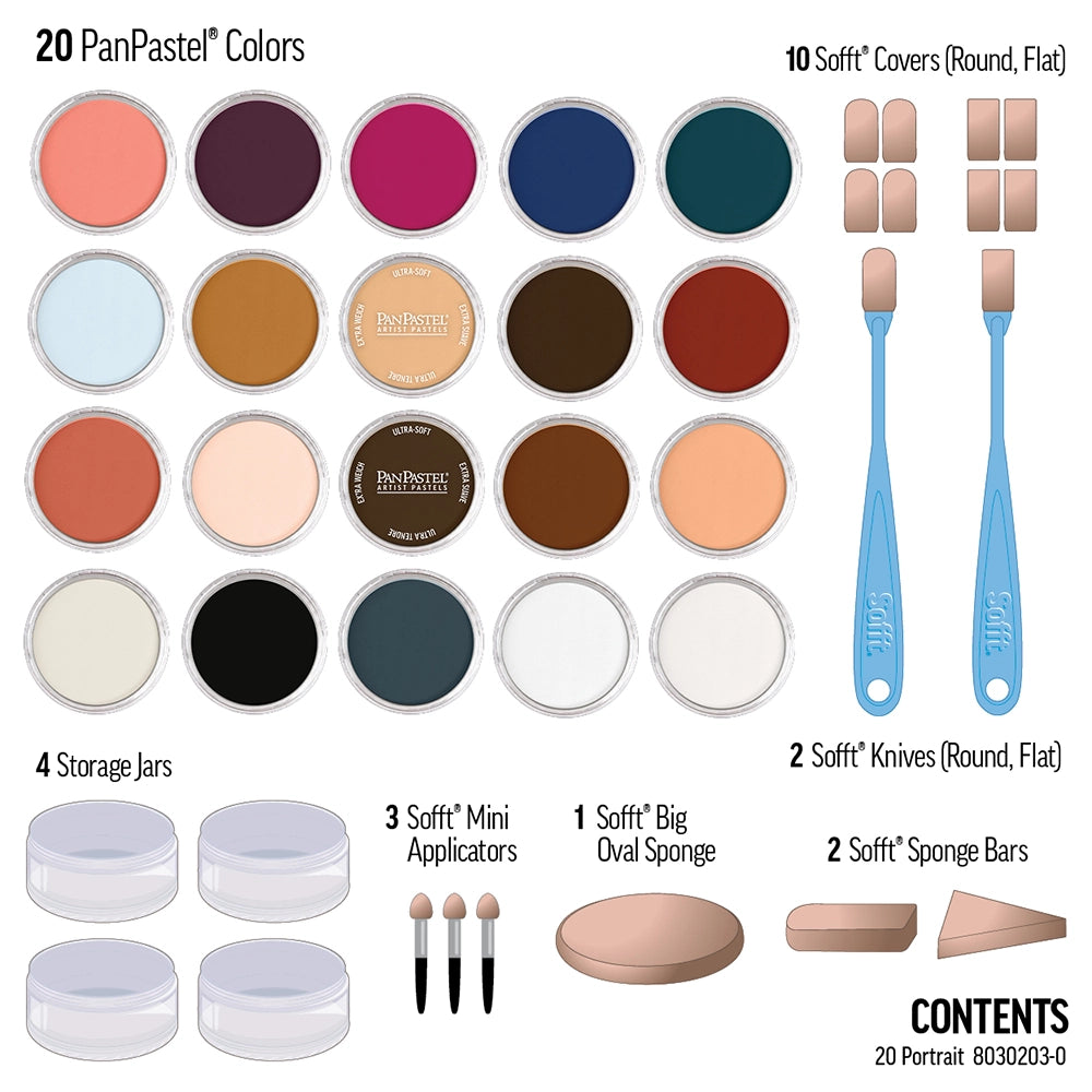 PanPastel Portrait Set, 20 pcs.