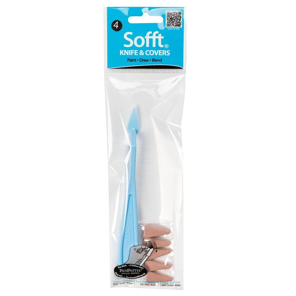 PanPastel Sofft Tools Set for Pastels No. 4 - Point Covers & Knife