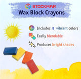 Stockmar Waldorf Beeswax Crayons in Storage Tin Case, Set of 8