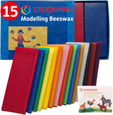 Stockmar Beeswax Modeling Sheet Set, 15 colors