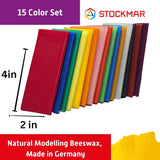 Stockmar Beeswax Modeling Sheet Set, 15 colors